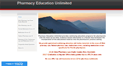 Desktop Screenshot of pharmacyeducationunlimited.com